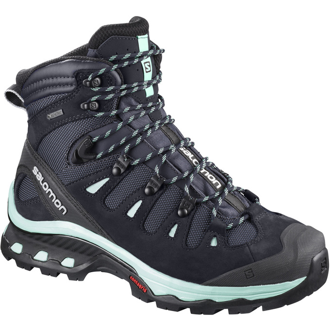 Bottes De Randonnée Salomon Femme Noir - Salomon QUEST 4D 3 GTX® W - France (8374-HVEUR)